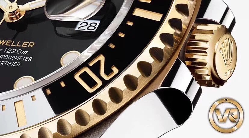 VR厂劳力士海使型18K金腕表单黄包金鬼王43MM ，男士腕表，精钢表带，自动机械机芯，密底。