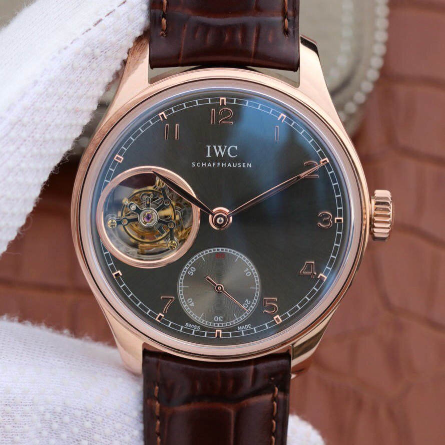 YL万国lWC葡萄牙系列lW546301陀飞轮43mm98900型机芯腕表蓝宝石 万国陀飞轮复刻男士手表