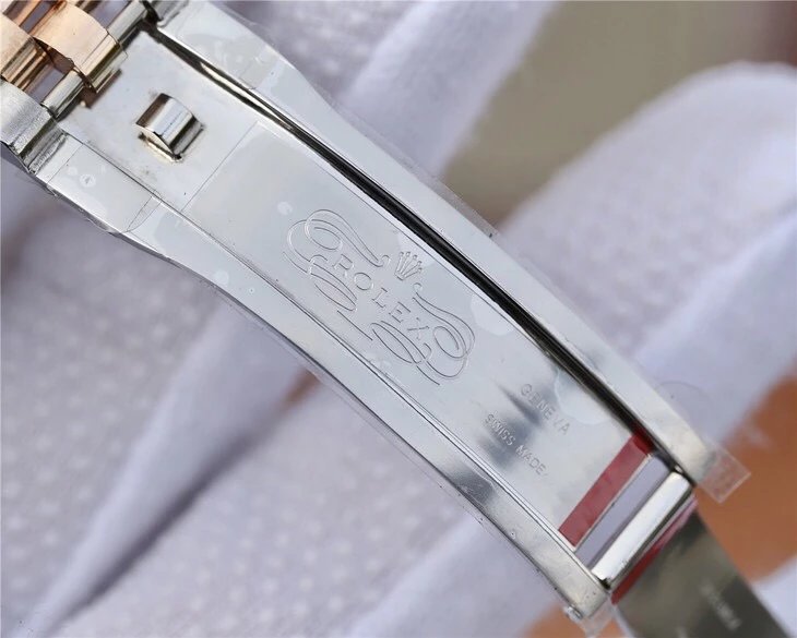 GM劳力士新款日志女士36mm玫瑰金2018年度日志14k包金系列女表，自动机械机芯，精钢表带，密底。