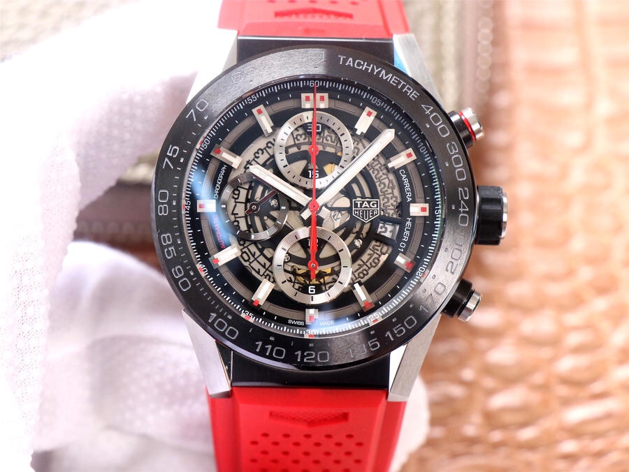 XF厂卡莱拉01镂空设计表径45mm精钢表带男士手表