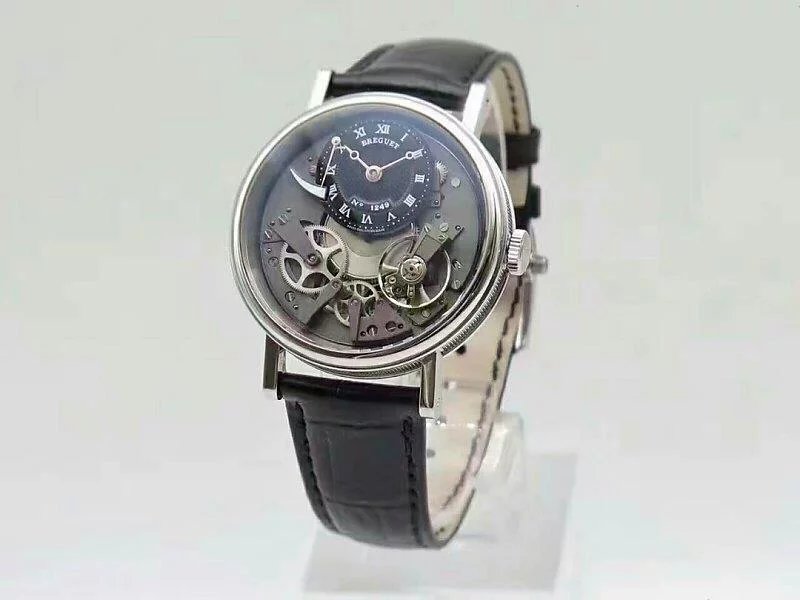 宝吉传世7057系列机械男表前后动能显示功能真正  新余瑞士手表精仿宝玑经典系列