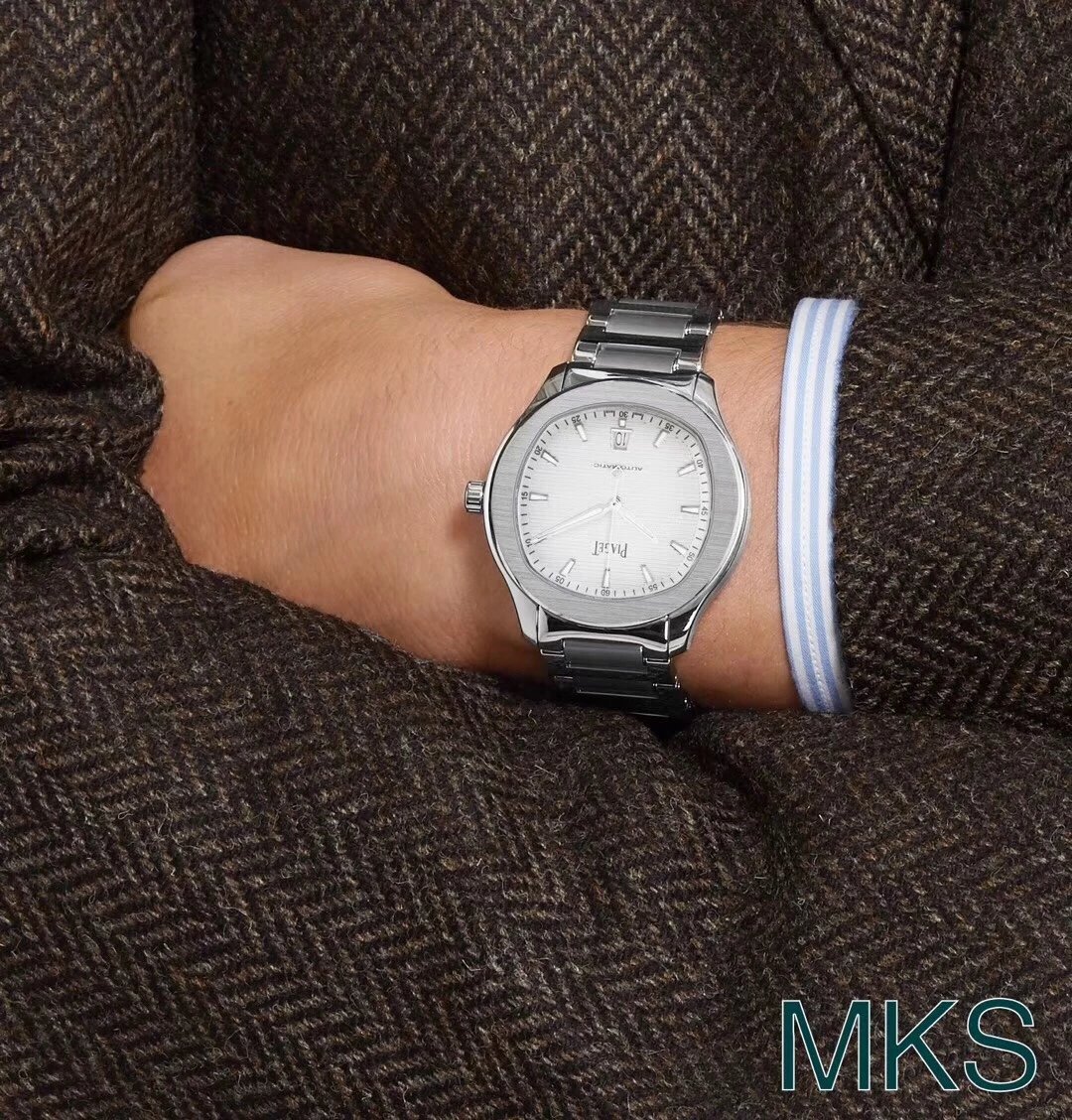 MKS厂手表伯爵PIAGET男表 修正市面所有版本的任何不足 男士腕表，精钢表带，自动机械机芯，透底。