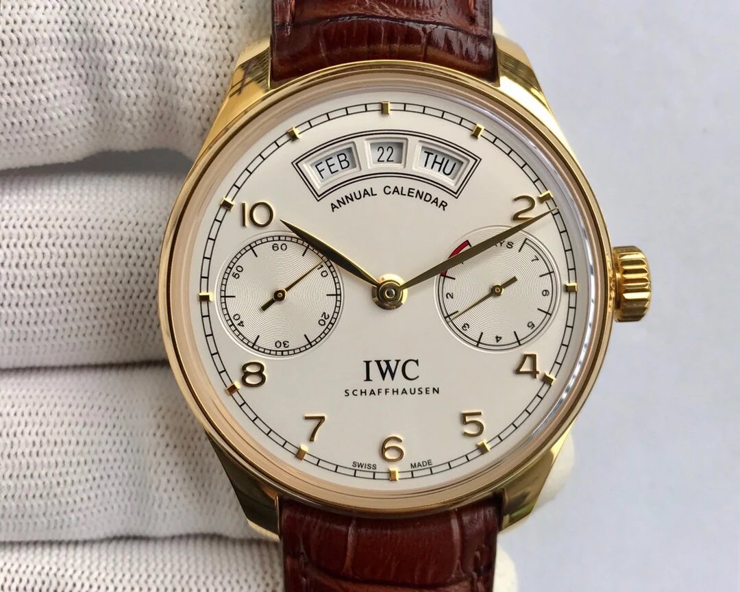 万国IWC葡萄牙万年历腕表系列机械男表IW503502双面 复刻万国葡萄牙小三针