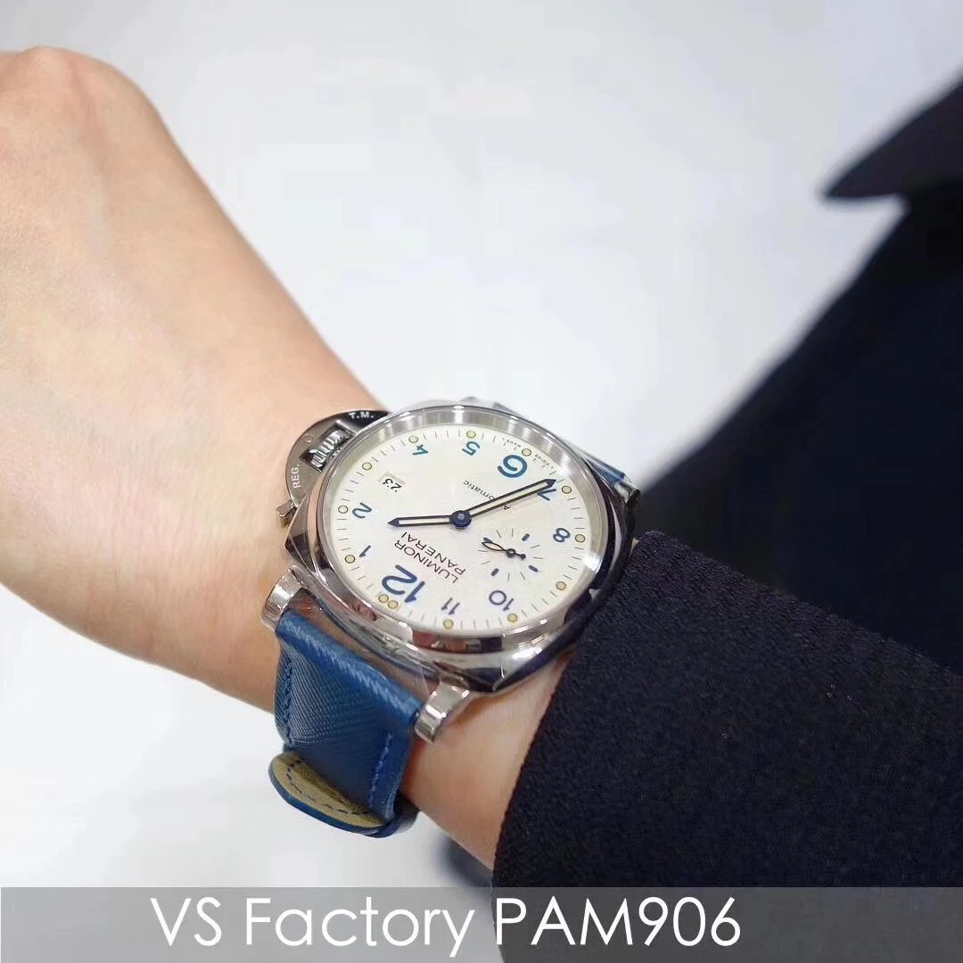 VS厂手表沛纳海pam906小手腕42mmVS自产P.9000自动机械机芯超级夜光男士手表，中性表女士也用