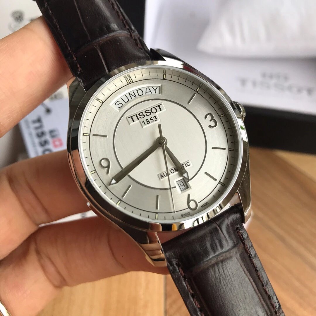 原单正品Tissot,天梭经典唯意系列自动机械手表，原厂配件➕搭载原装瑞士ETA2834-2机芯，双历在目。表