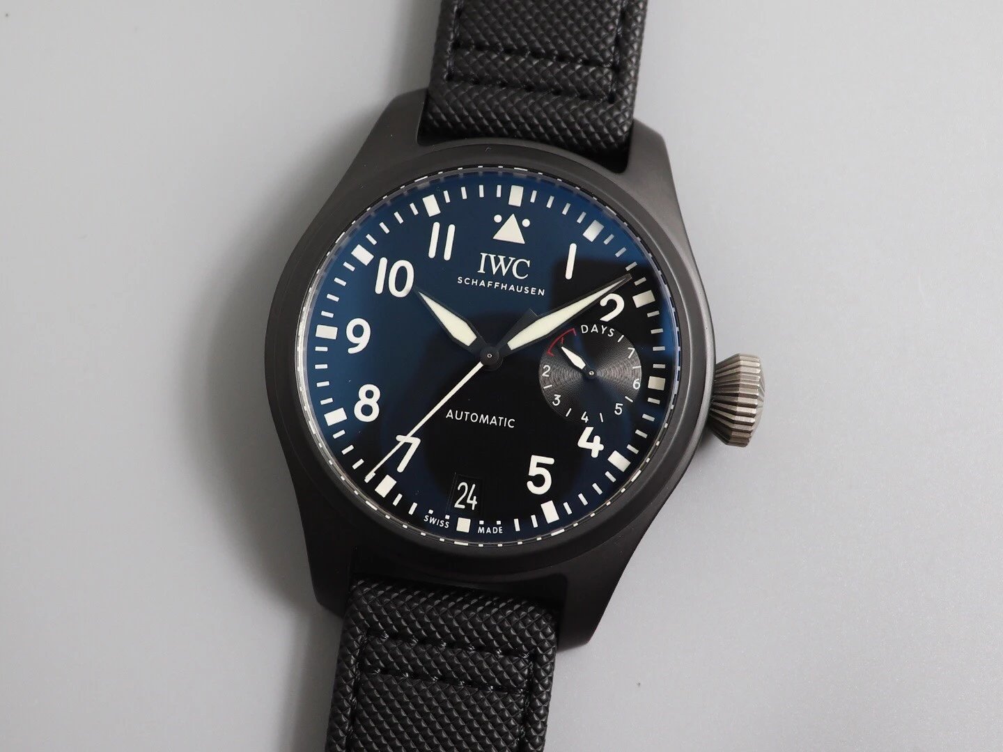 ZF出品IWC空中霸主大飞行员系列男士机械手表设计 万国飞行员马克18高考仿