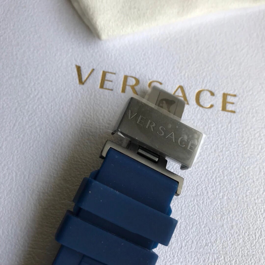 原单Versace，范思哲2017官网主打款，V-EXTREMEPRO蓝色、全黑男士胶带石英手表表