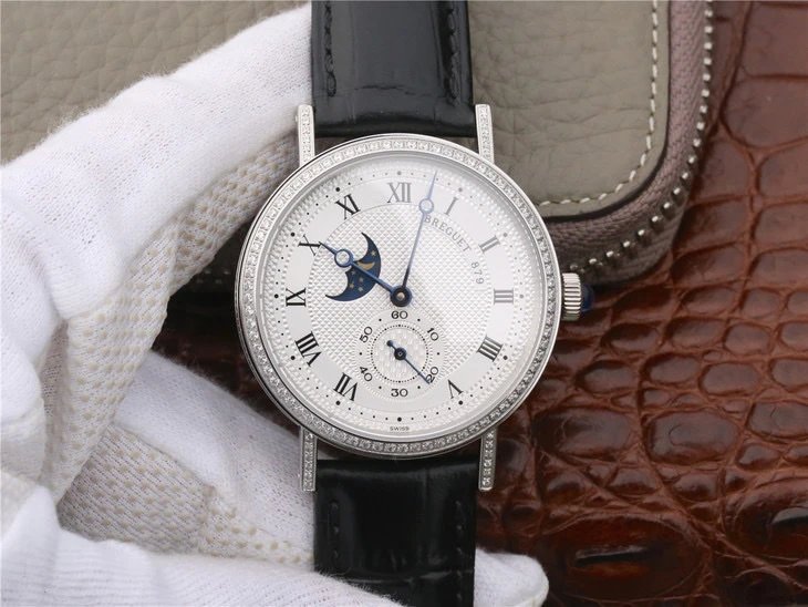 GXG宝玑经典系列4396腕表所有功能同步原装，白昼黑夜显示，六位秒针Cal.5165R机芯男士腕表手表男皮带