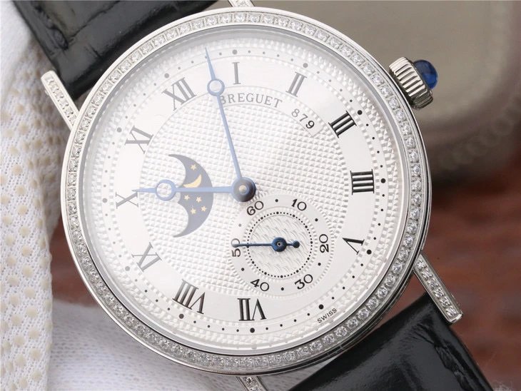 GXG宝玑经典系列4396腕表所有功能同步原装，白昼黑夜显示，六位秒针Cal.5165R机芯男士腕表手表男皮带