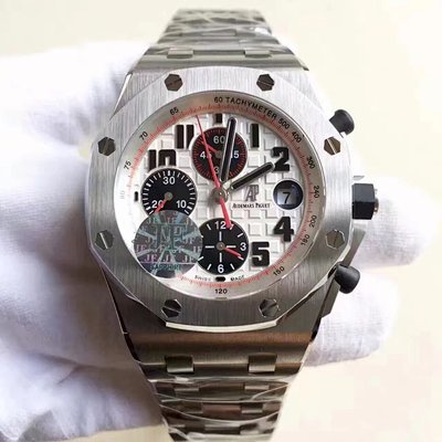 JF出品爱彼AP26170熊猫面钢带型男标配密底设计搭载 爱彼皇家橡树复刻手表