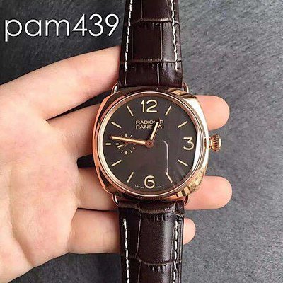 KW沛纳海pam439小手福利尺寸表径42mm玫瑰金 沛纳海复刻手表靠谱吗