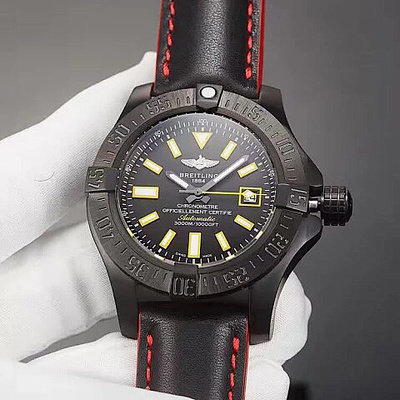 百年灵复仇者型号深潜海狼黑钢腕表款式自动机械45毫米材质 百年灵复仇者高仿男士手表图片