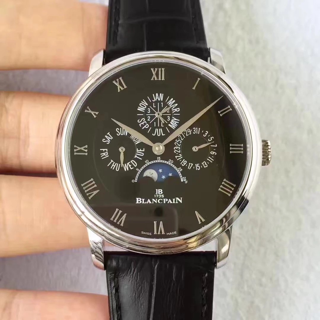 Blancpain宝珀经典系列66593431自动机械手表精准 宝珀6654复刻版完美吗