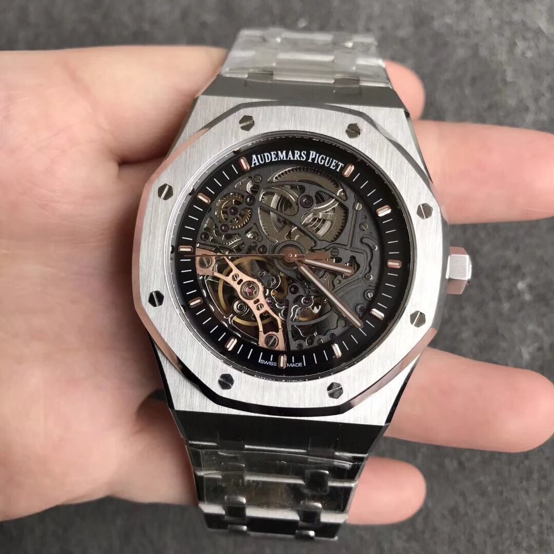 日内瓦表展发布款AP爱彼皇家橡树15407镂空男表、手表