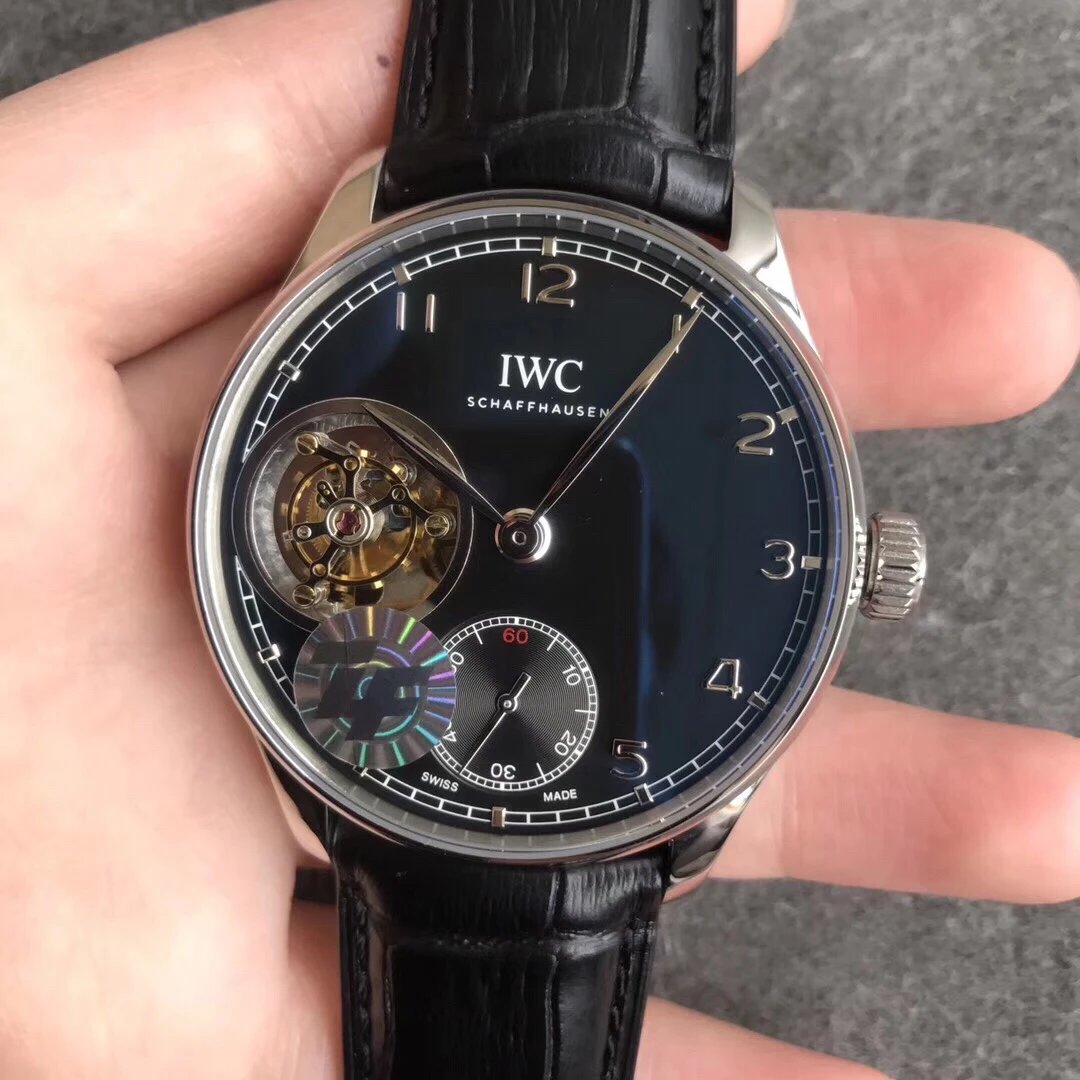 ZF厂年末巨献，IWC万国葡萄牙系列9点位两针半陀飞轮腕表，细节打磨较其他版本更精湛手表、男表、机械表、包邮