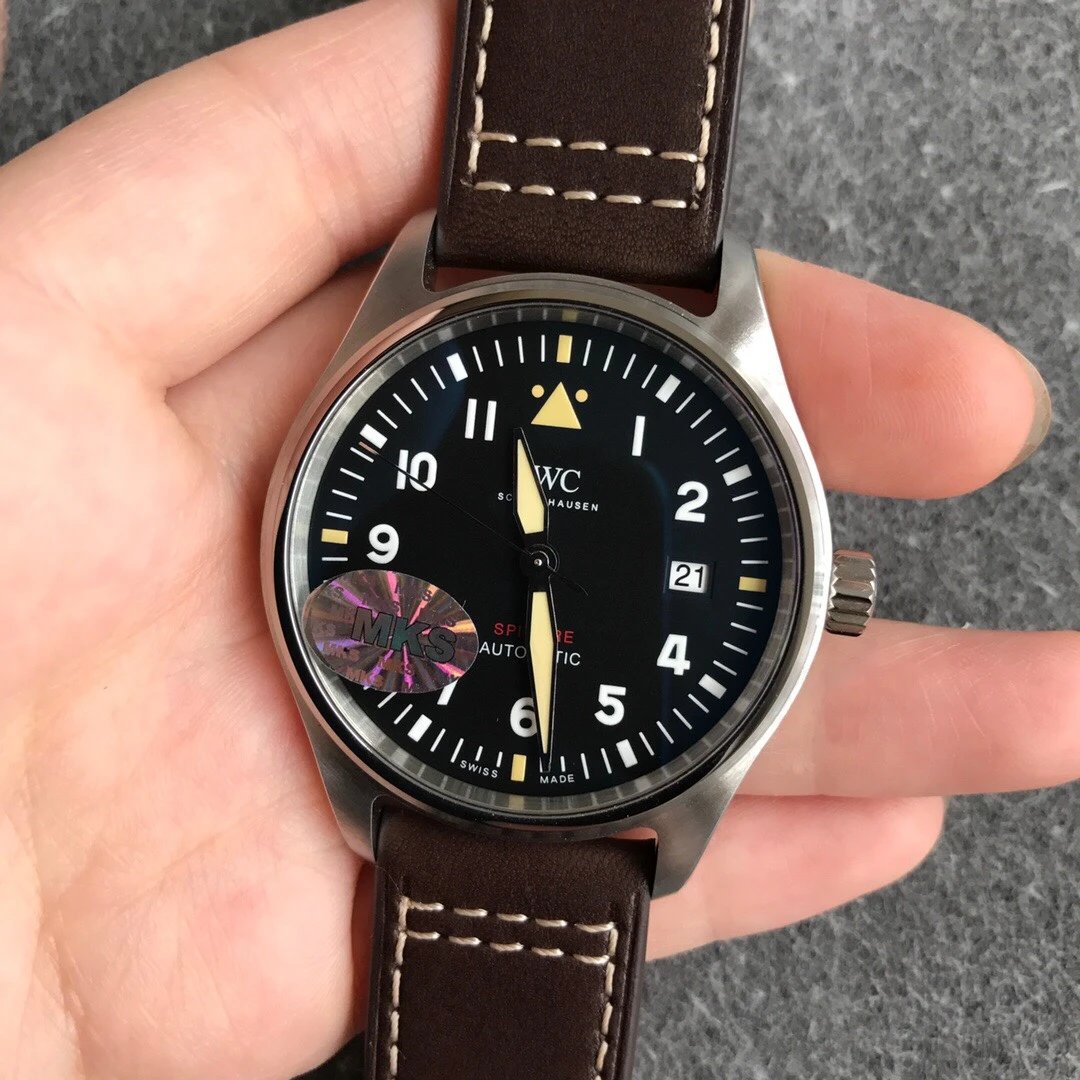 MKS厂新品，2019日内瓦表展发布最新款万国飞行员系列喷火战机腕表机械表、男表、手表、包邮