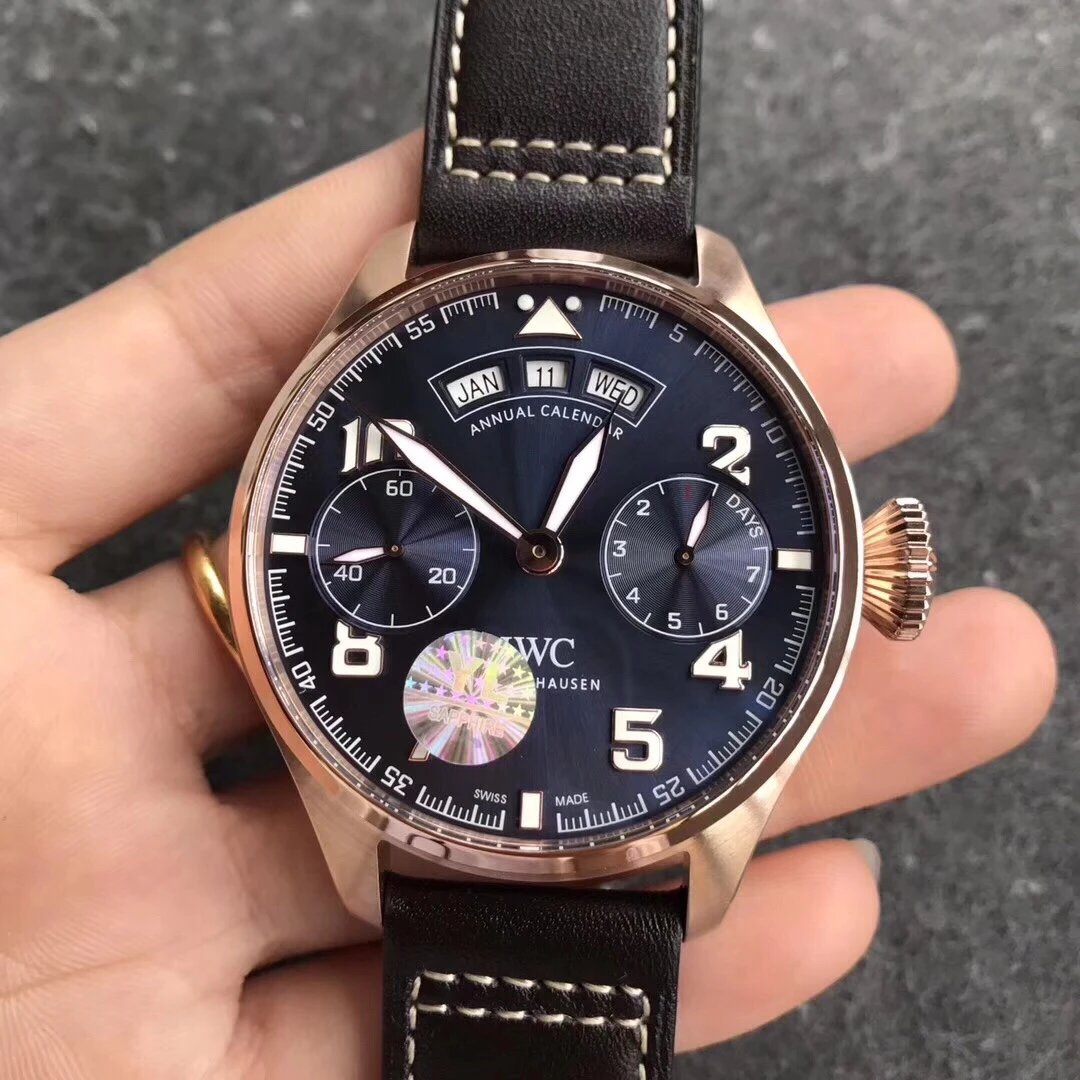 YL厂新款，IWC万国大型飞行员年历腕表小王子特别款手表、男表、机械表、包邮