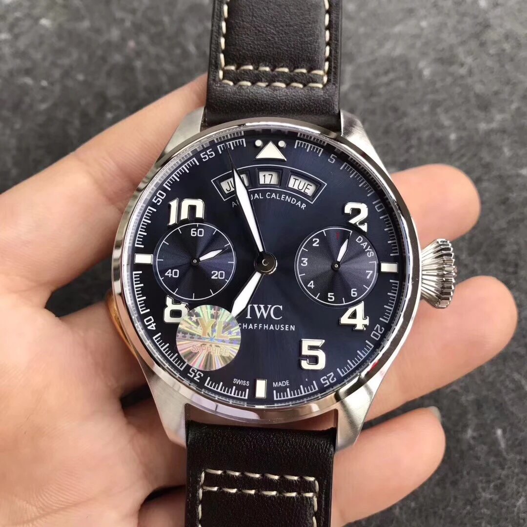 YL厂新款，IWC万国大型飞行员年历腕表小王子特别款手表、男表、机械表、包邮