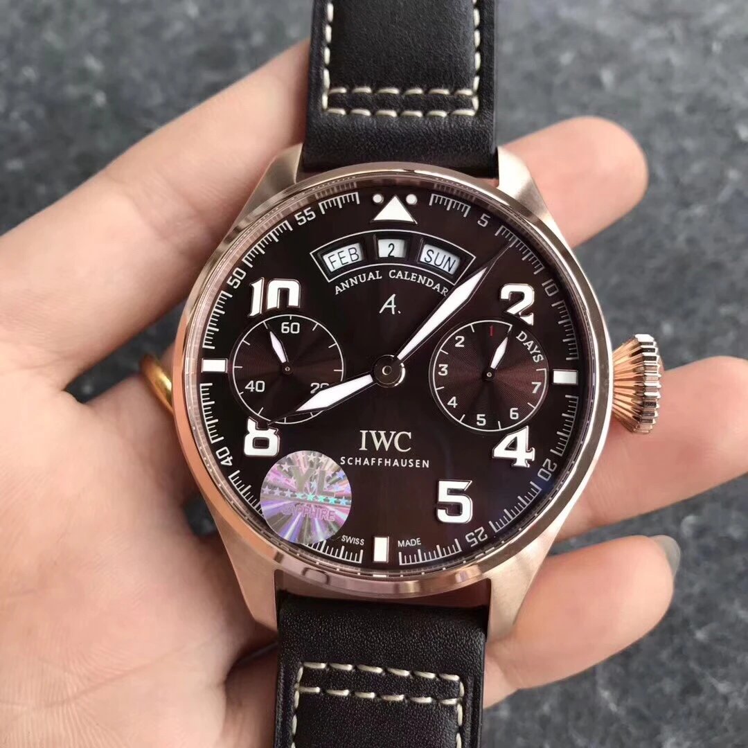 YL厂新款，IWC万国大型飞行员年历腕表特别款手表、男表、机械表、包邮