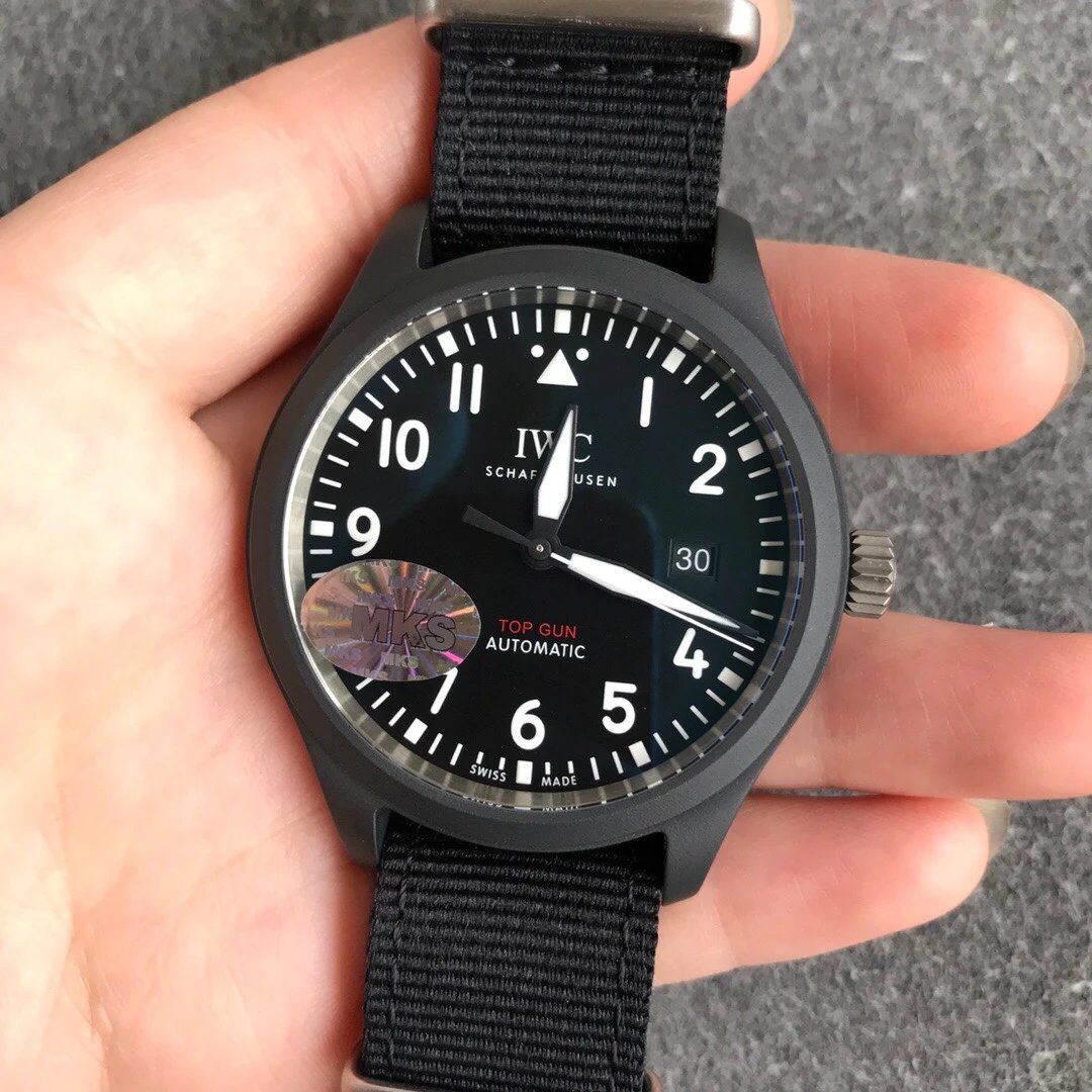MKS厂新品，2019日内瓦表展发布最新款万国TOPGUN海军空军战队陶瓷腕表机械表、男表、手表、包邮